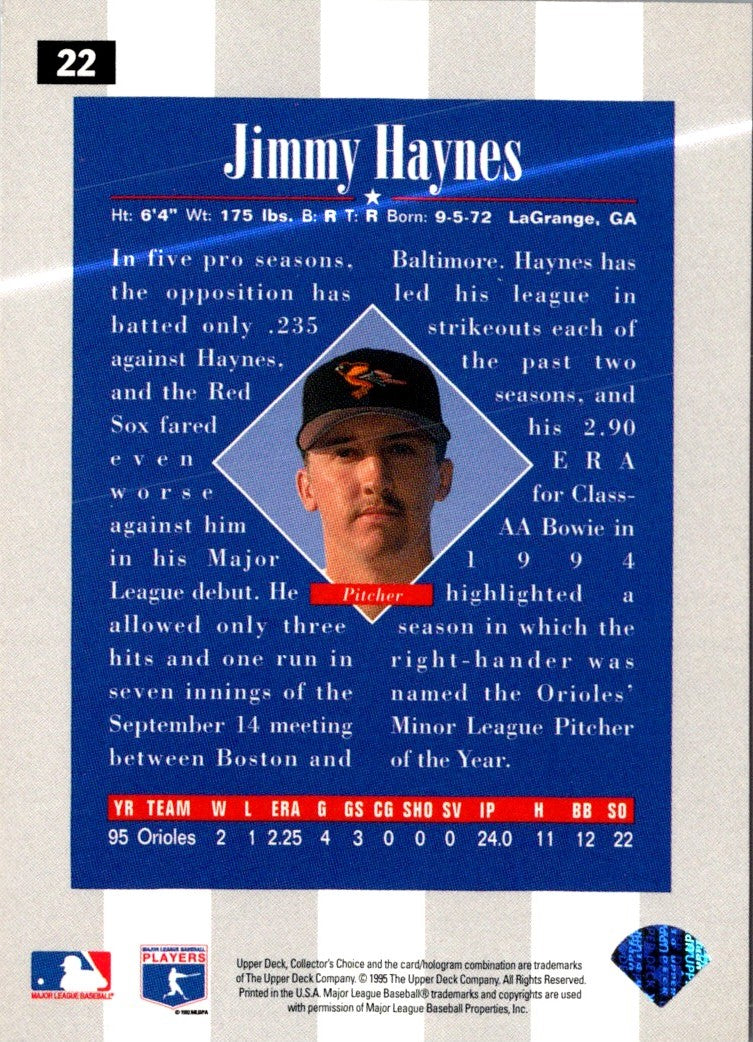 1996 Collector's Choice Jimmy Haynes