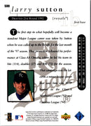 1998 Upper Deck Larry Sutton