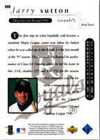 1998 Upper Deck Larry Sutton #599