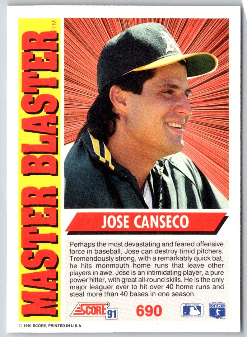 1991 Score Jose Canseco