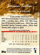 2017 Topps Gallery Jameson Taillon