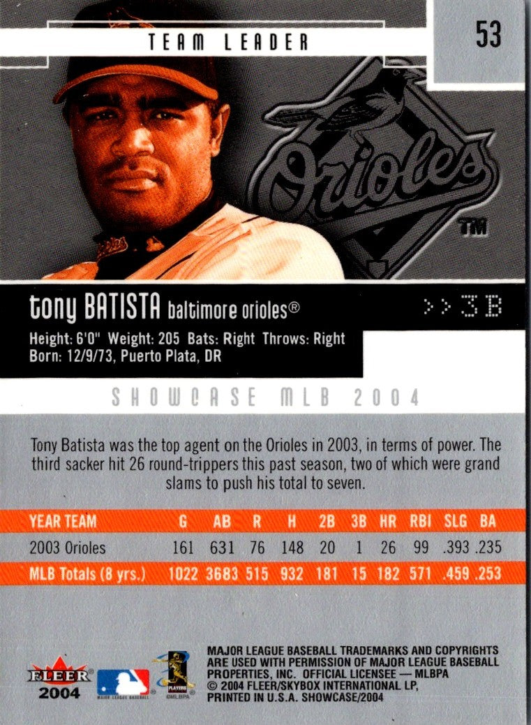 2004 Fleer Showcase Tony Batista