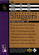 2003 Upper Deck Superior Sluggers Todd Helton