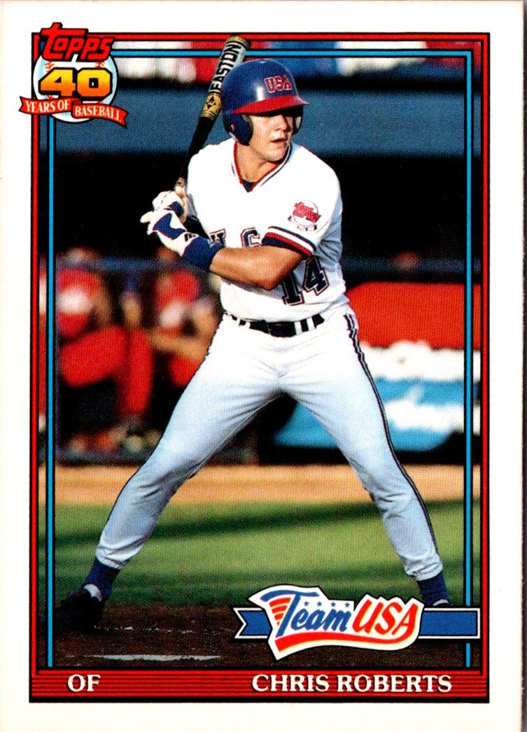 1991 Topps Traded Chris Roberts