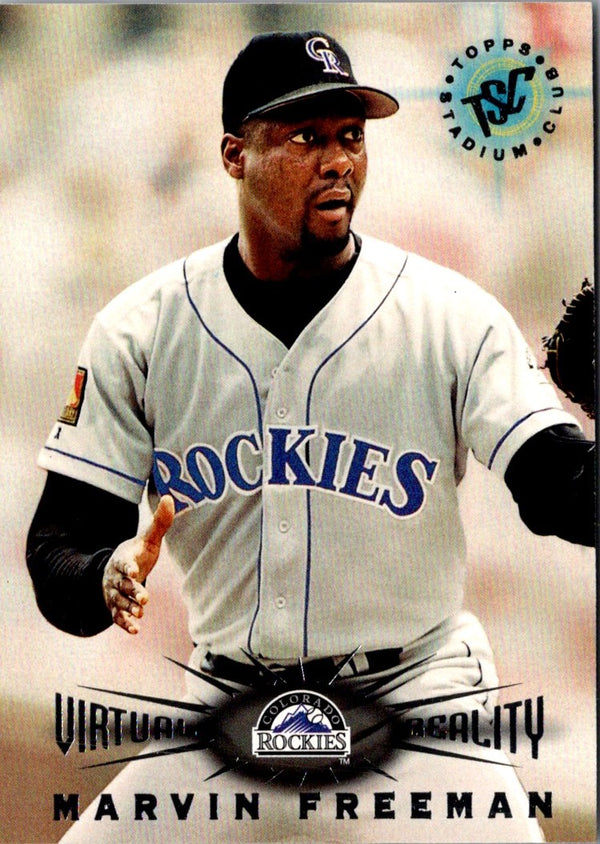 1995 Stadium Club Virtual Reality Marvin Freeman #204