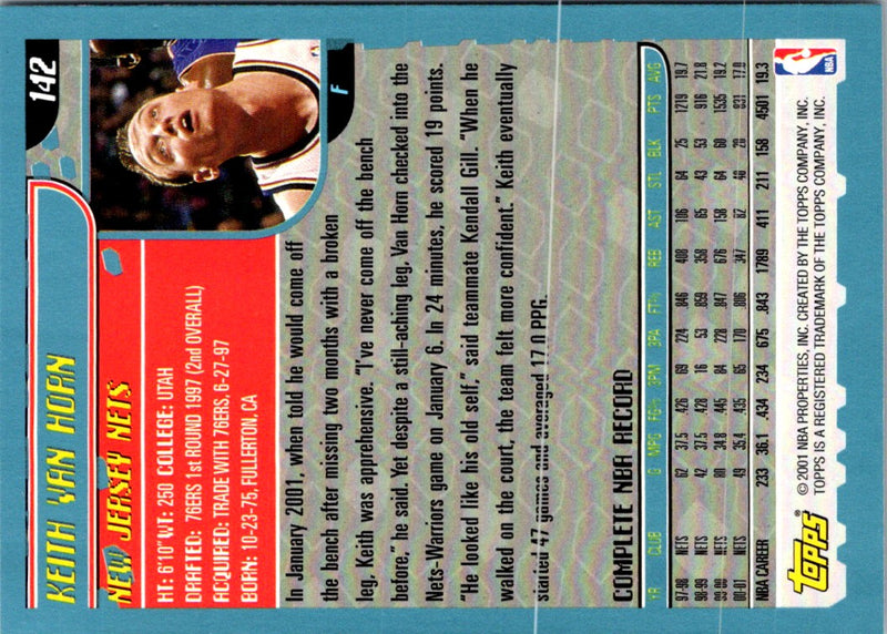 2001 Topps Keith Van Horn