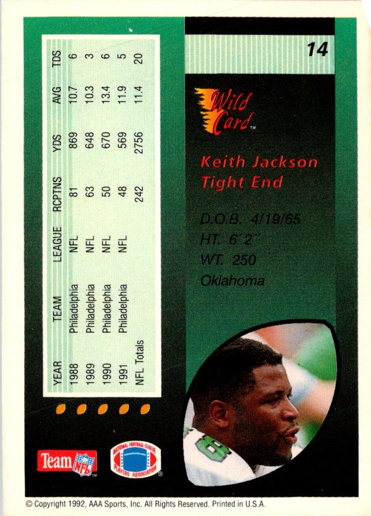 1992 Wild Card Keith Jackson