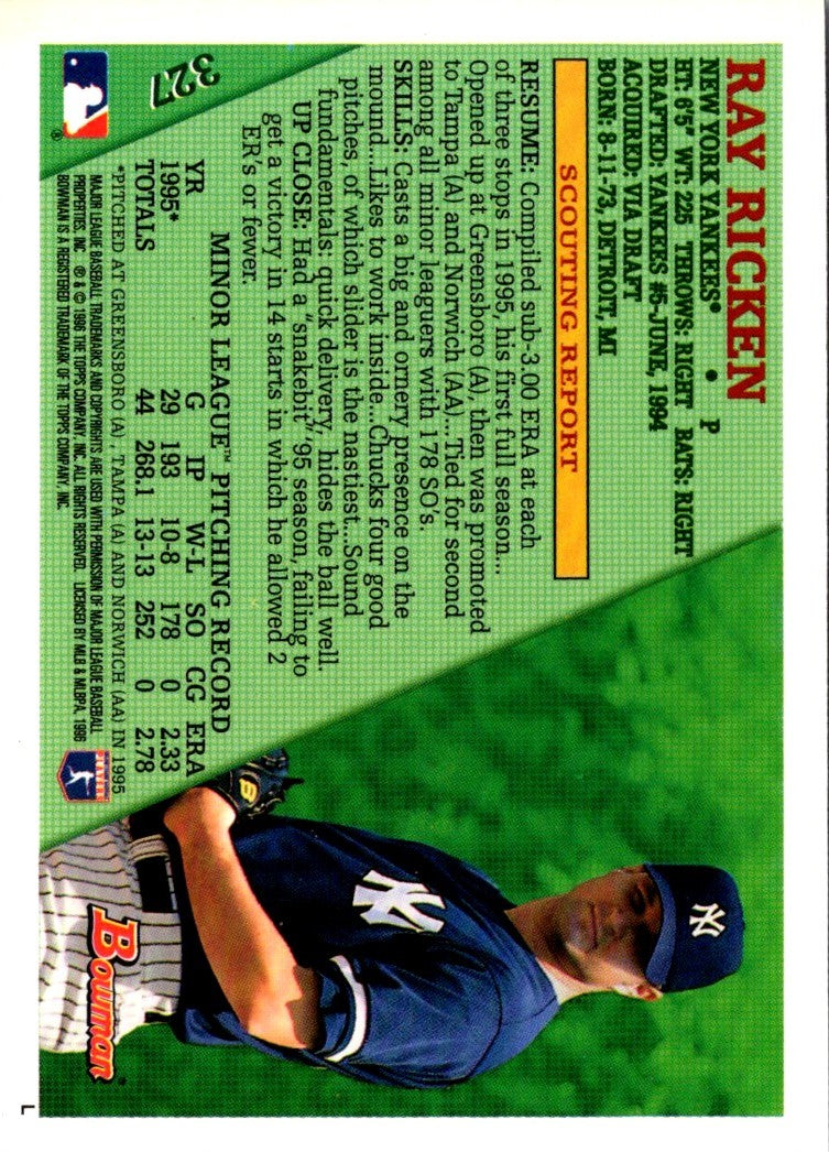 1996 Bowman Ray Ricken