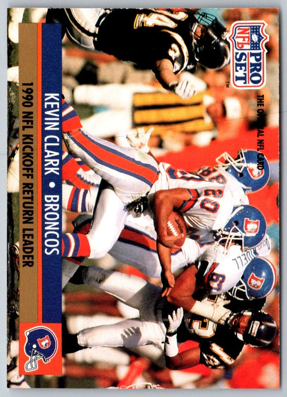 1991 Pro Set Kevin Clark #17 Rookie
