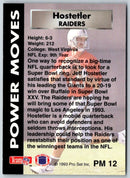 1993 Pro Set Power Moves Gold Jeff Hostetler