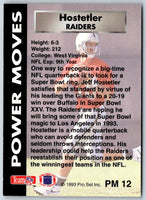 1993 Pro Set Power Moves Gold Jeff Hostetler #PM12