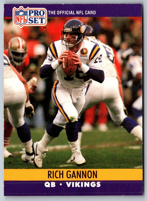 1990 Pro Set Rich Gannon #568 Rookie