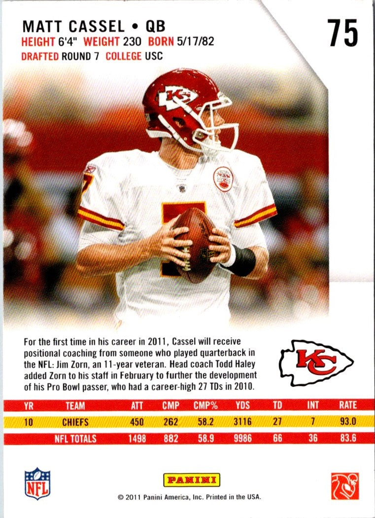 2011 Panini Certified Matt Cassel