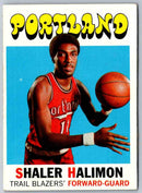 1972 Topps Shaler Halimon