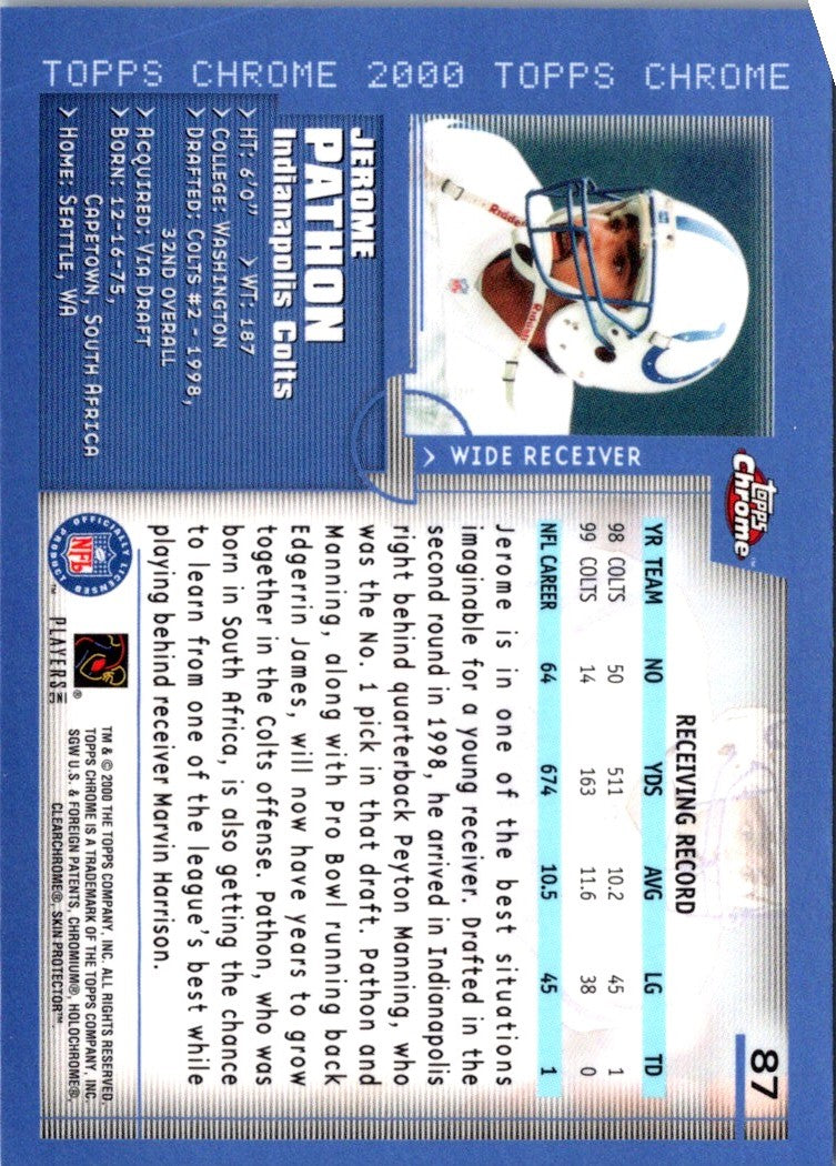 2000 Topps Chrome Jerome Pathon
