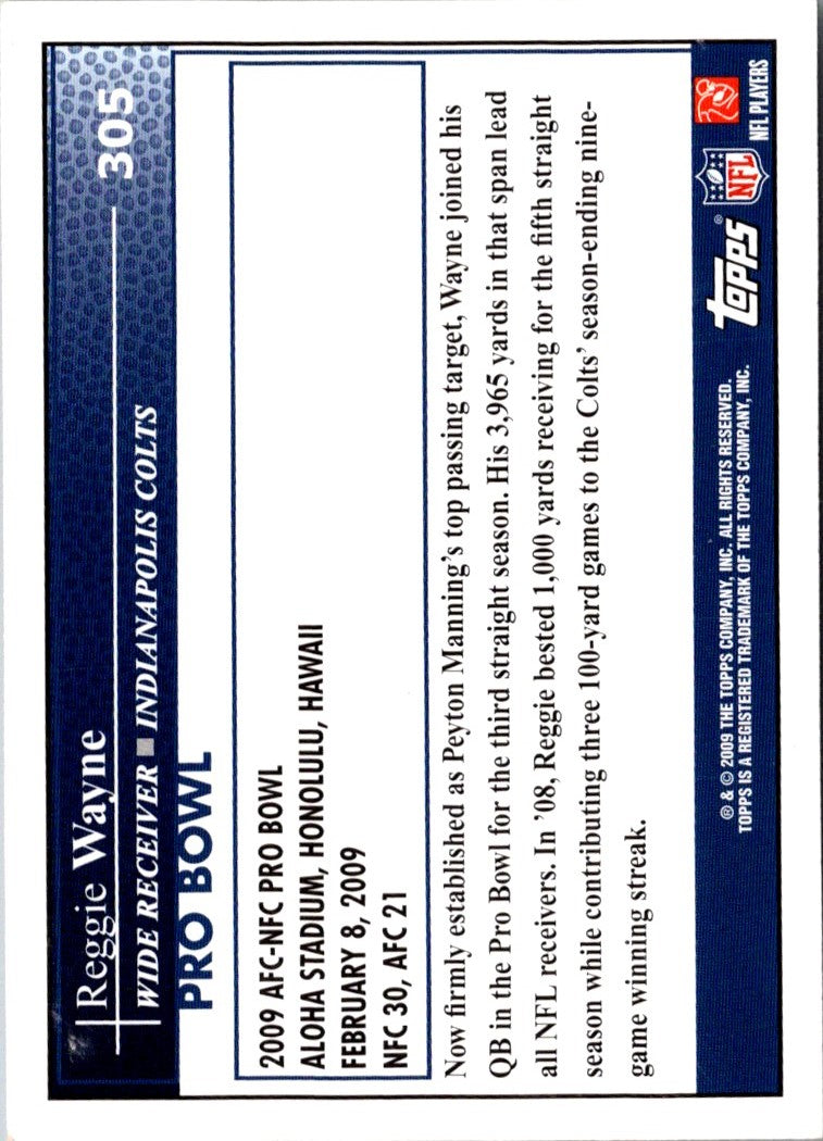 2009 Playoff Absolute Memorabilia Gridiron Force Reggie Wayne
