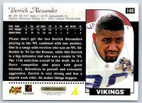 1996 Score Derrick Alexander #140
