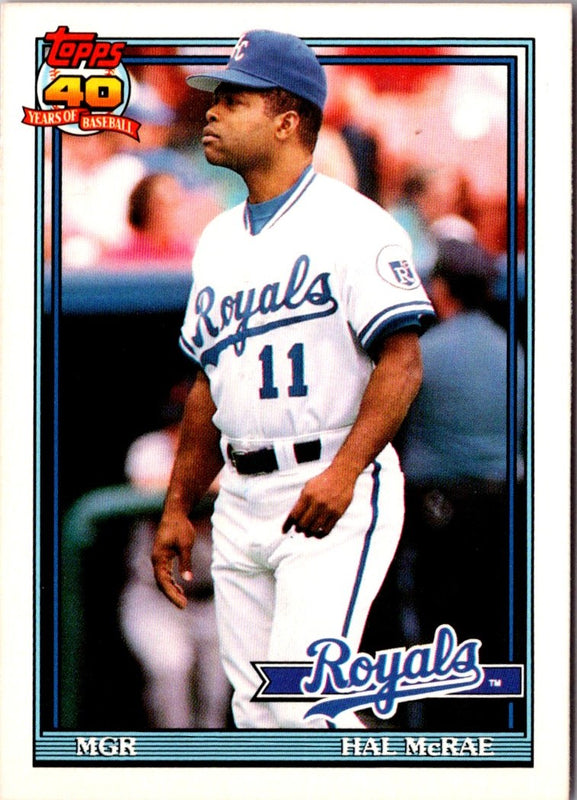 1991 Topps Traded Hal McRae #79T