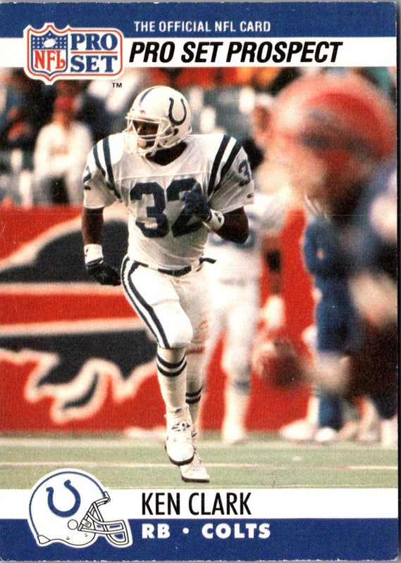 1990 Pro Set Ken Clark #751 Rookie