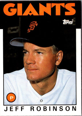 1986 Topps Traded Jeff Robinson #93T