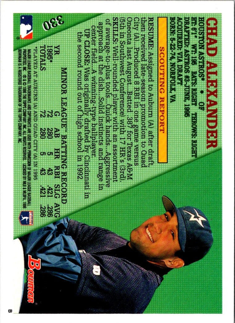 1996 Bowman Chad Alexander