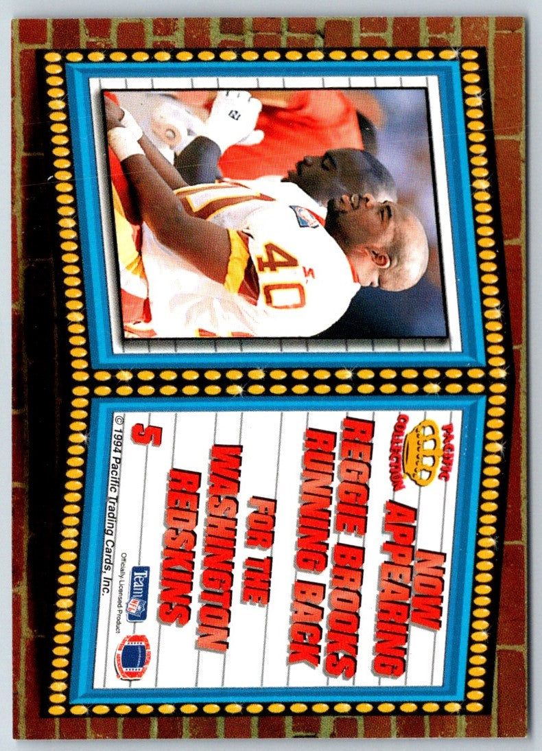 1994 Pacific Marquee Prisms Reggie Brooks