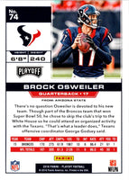 2016 Panini Playoff Brock Osweiler #74