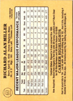 1985 Donruss Rick Miller #517