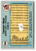 1982 Fleer LaMarr Hoyt #345