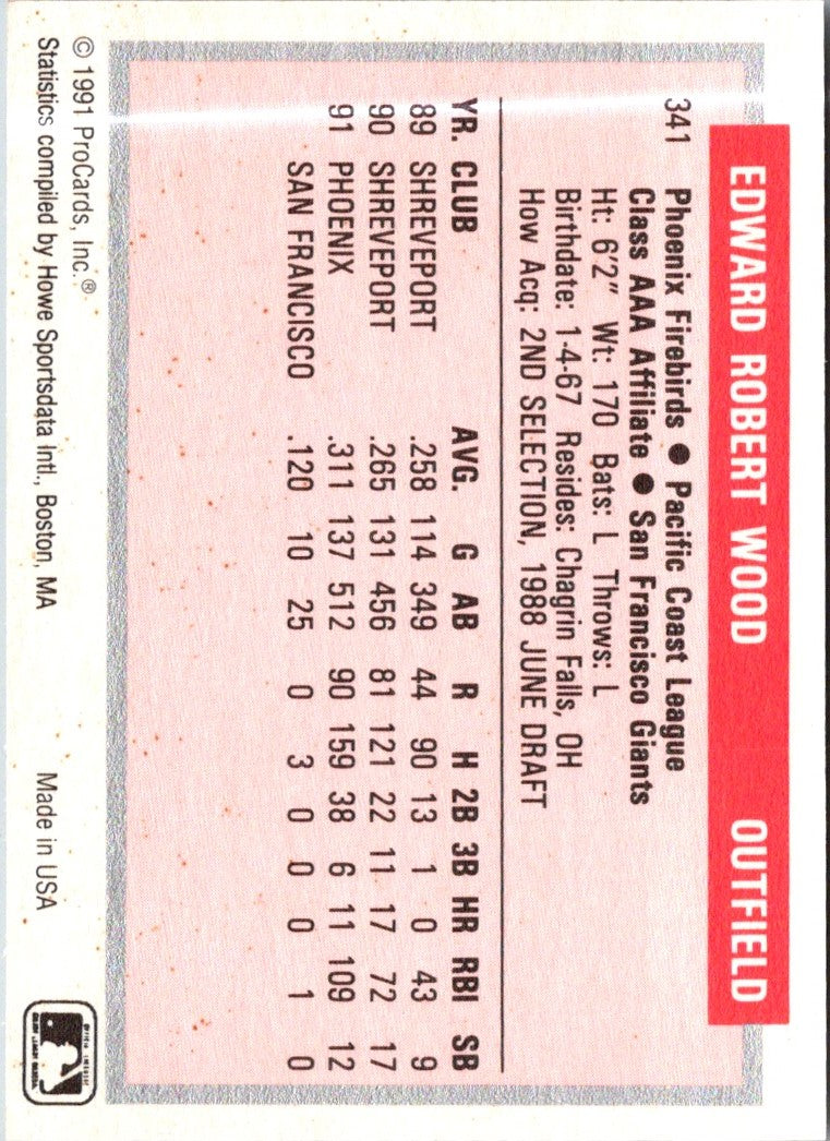 1991 ProCards Ted Wood