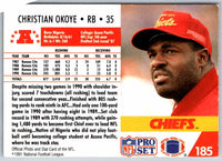 1992 Proset Christian Okoye #185