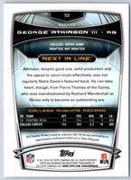 2014 Bowman Football George Atkinson #52