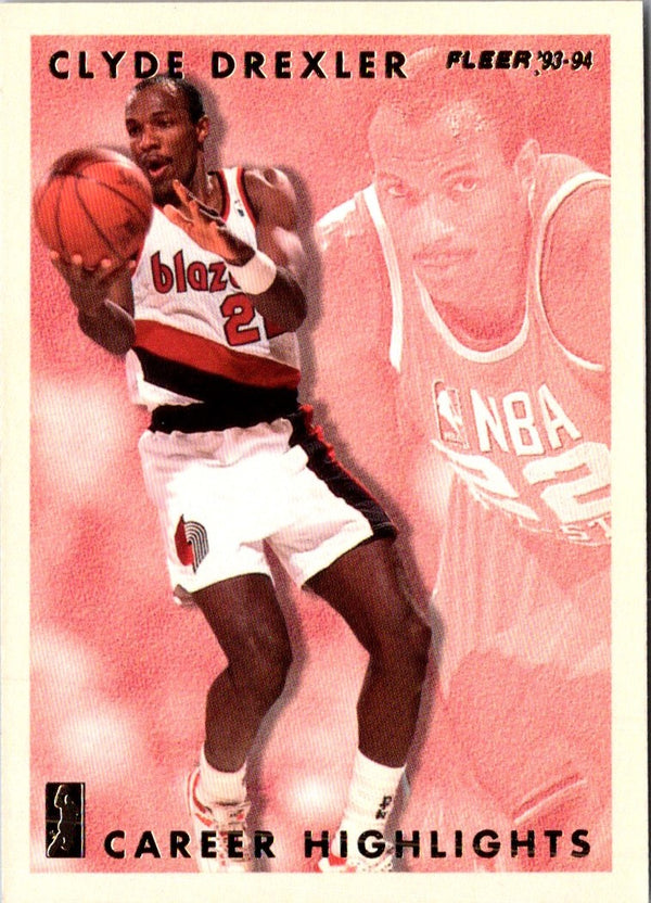 1993 Fleer Clyde Drexler Career Highlights Clyde Drexler #8