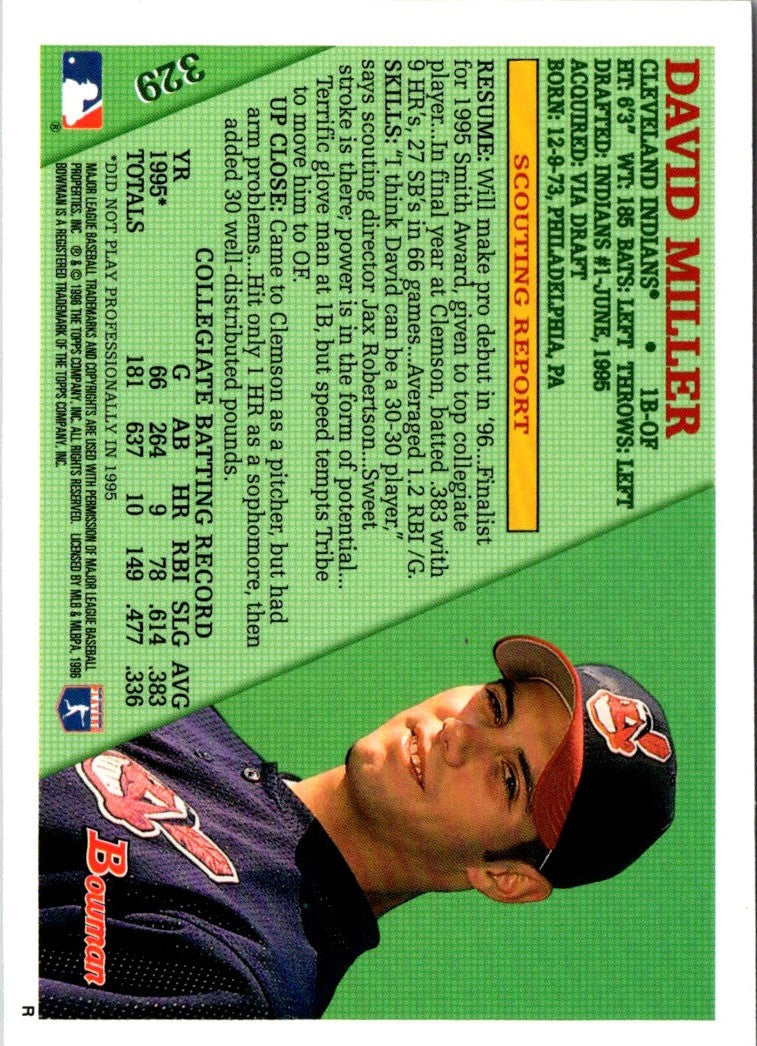 1996 Bowman David Miller