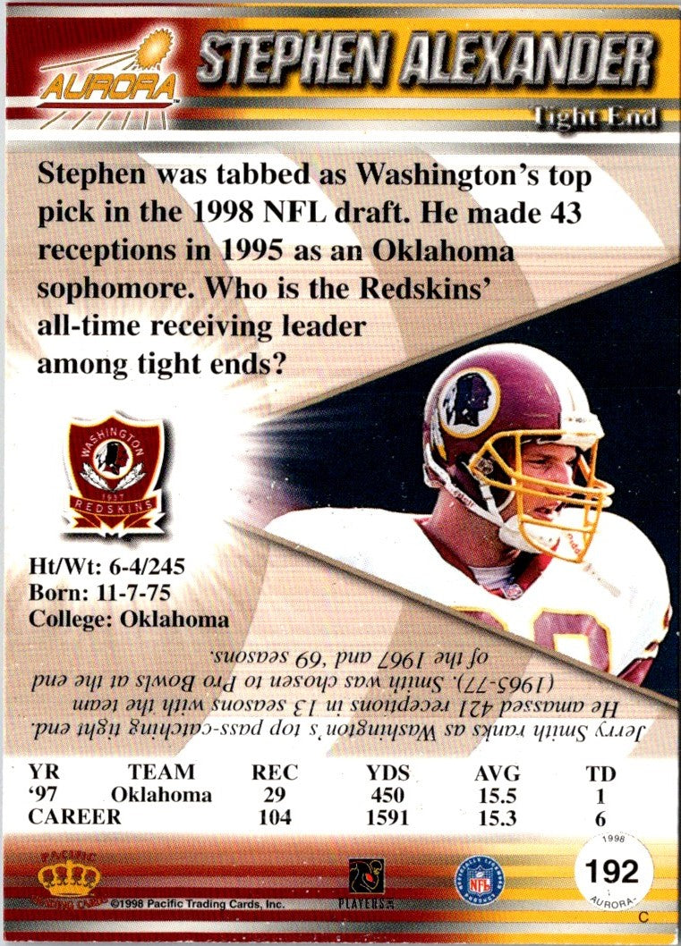 1998 Pacific Aurora Stephen Alexander