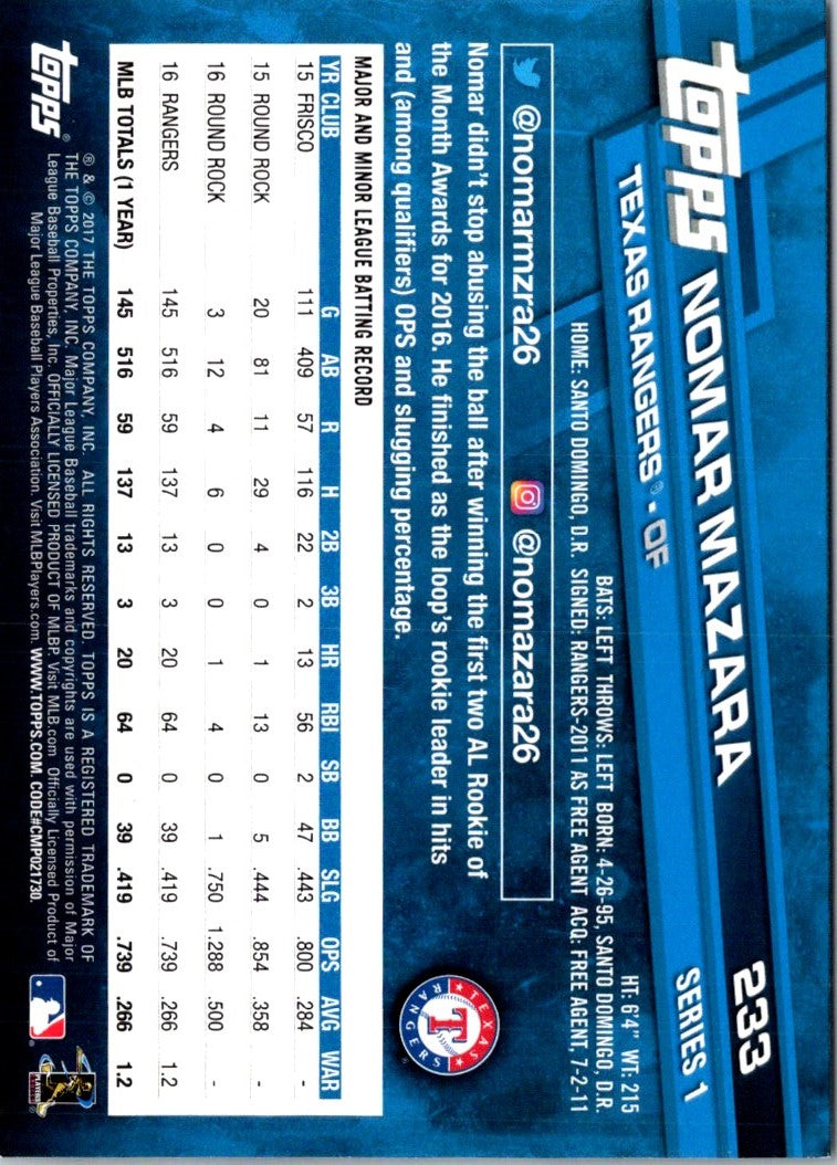 2014 Topps Nomar Mazara