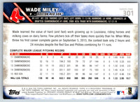 2016 Topps Wade Miley #301