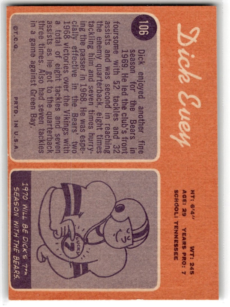 1970 Topps Dick Evey