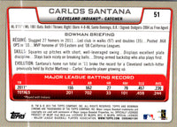 2012 Bowman Chrome Carlos Santana #51
