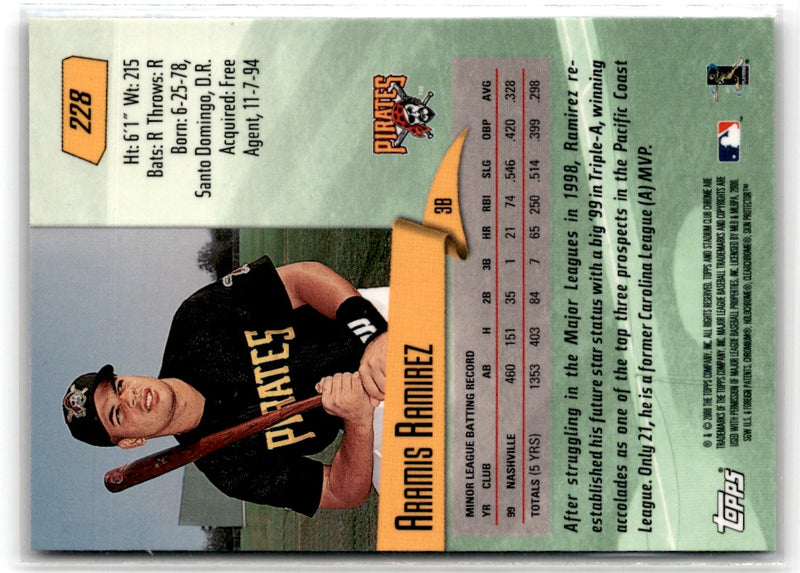 2000 Stadium Club Chrome Aramis Ramirez