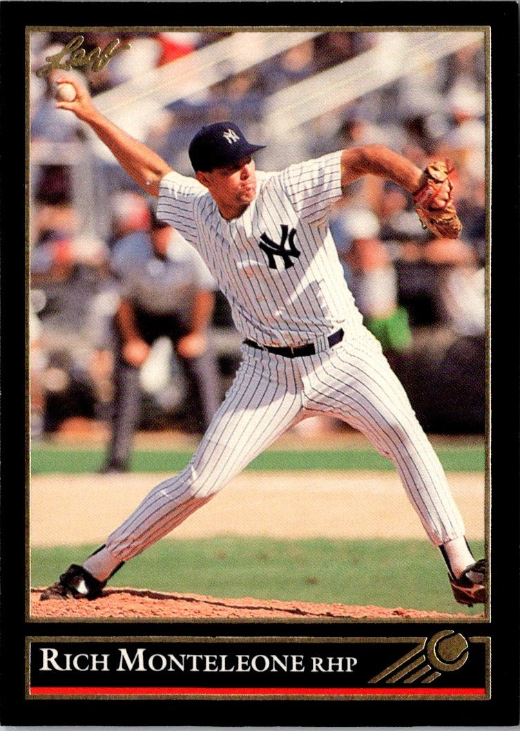 1992 Leaf Black Gold Rich Monteleone