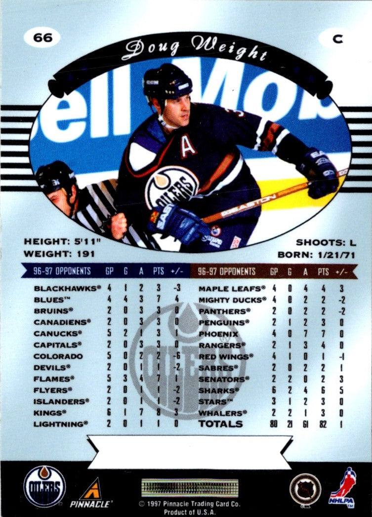 1997 Pinnacle Certified Doug Weight