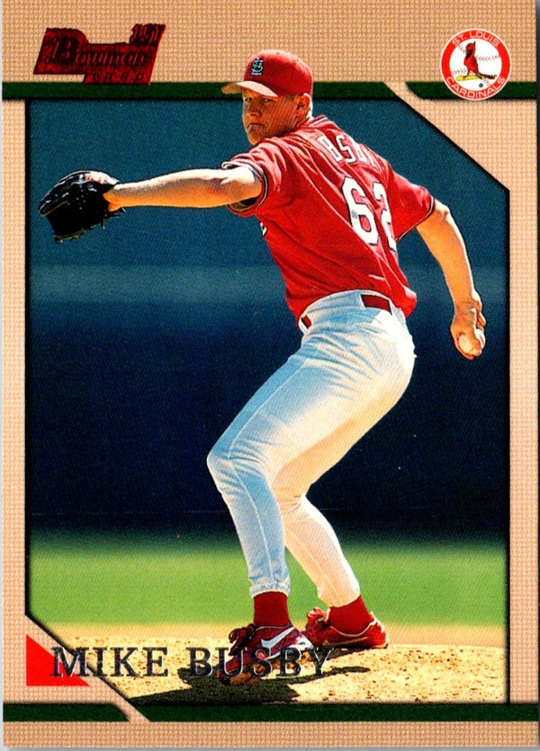 1996 Bowman Mike Busby #345 Rookie