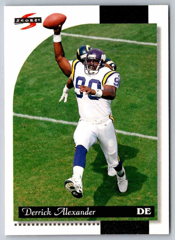 1996 Score Derrick Alexander #140