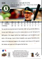 2008 Upper Deck Daric Barton #305