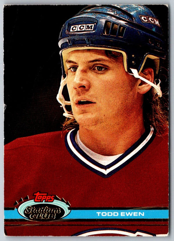 1991 Stadium Club Todd Ewen #340