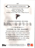2011 Topps Gridiron Legends Jacquizz Rodgers #107 Rookie
