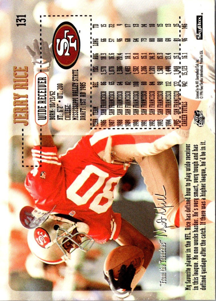 1995 SkyBox Impact Jerry Rice