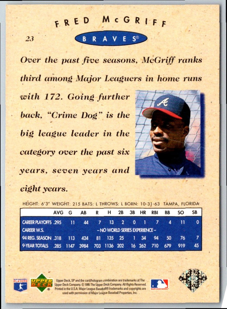 1995 Topps Fred McGriff