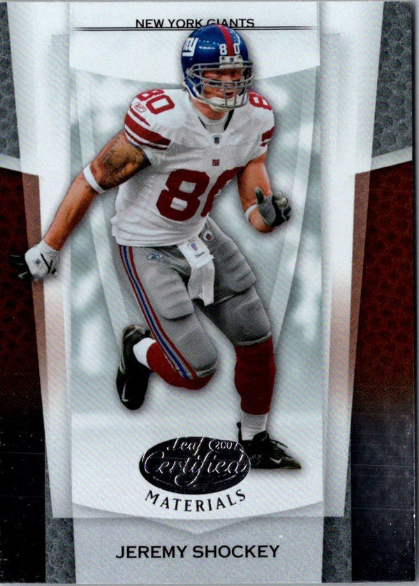 2007 Leaf Certified Materials Jeremy Shockey #9